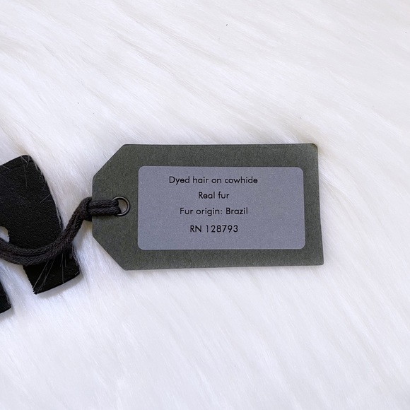 All Saints Genuine Calf Hair Grommet Belt - Picture 9 of 10